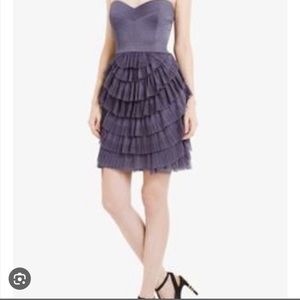 BCBG MaxAzria periwinkle strapless dress size 4 EUC